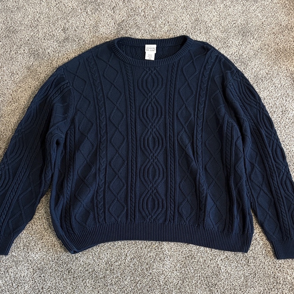Men's Navy Crewneck Sweater